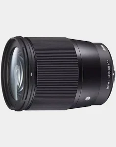Lensa sigma 16mm f/1.4 DC DN Contamporary for sony E